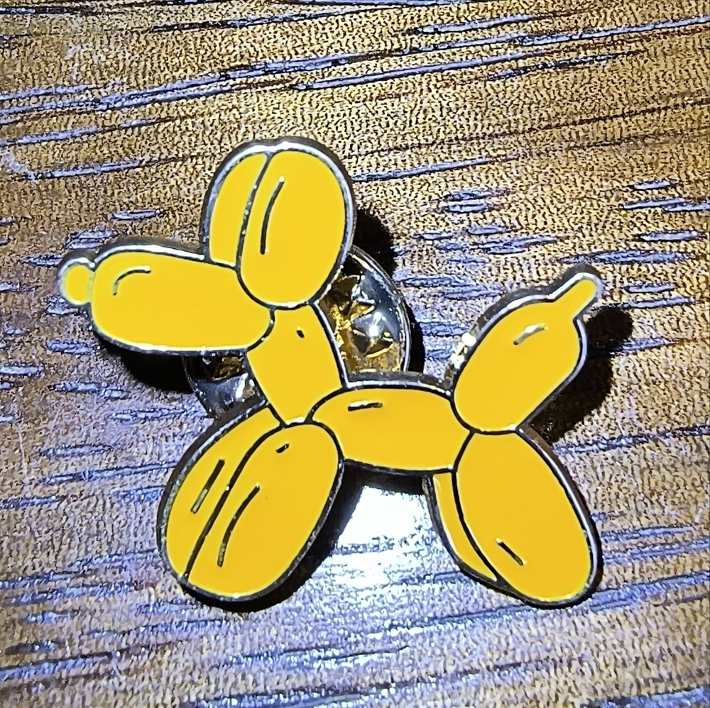 Women’s Jewelry Cute Unique Fun Cool Yellow Balloon Dog Enamel Pin Brooch
